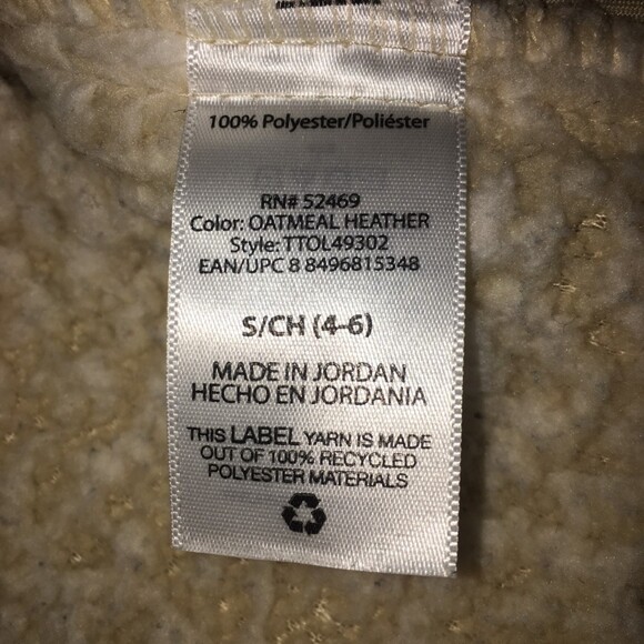 Time and Tru sweater Womens Small cream quarter zip pullover teddy bear pockets - Picture 4 of 8